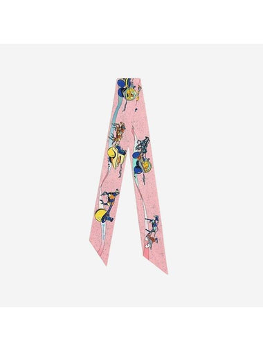 Space Derby Twilly Scarf Marine Rose Blue John - HERMES - BALAAN 1