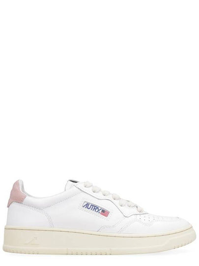 Medalist Pink Tab Leather Low Top Sneakers White - AUTRY - BALAAN 2