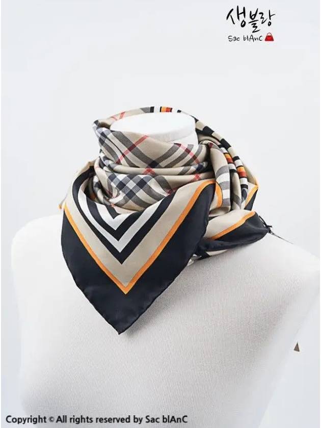 Montage Print Silk Square Scarf Archive Beige - BURBERRY - BALAAN 4