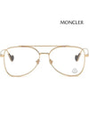 Eyewear Aviator Eyeglasses Gold - MONCLER - BALAAN 4