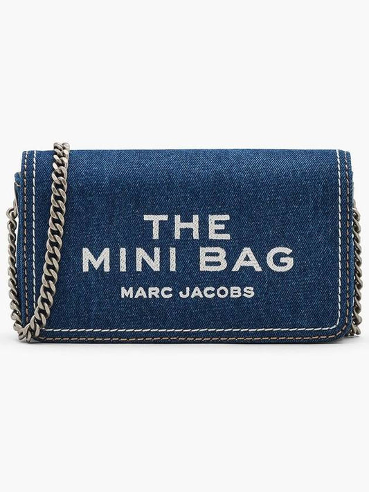 Denim Chain The Mini Bag Dark Wash 2F4SMN010S03 473 - MARC JACOBS - BALAAN 1