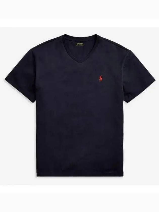 Embroidered Logo Pony Short Sleeve T-Shirt Navy - POLO RALPH LAUREN - BALAAN 2