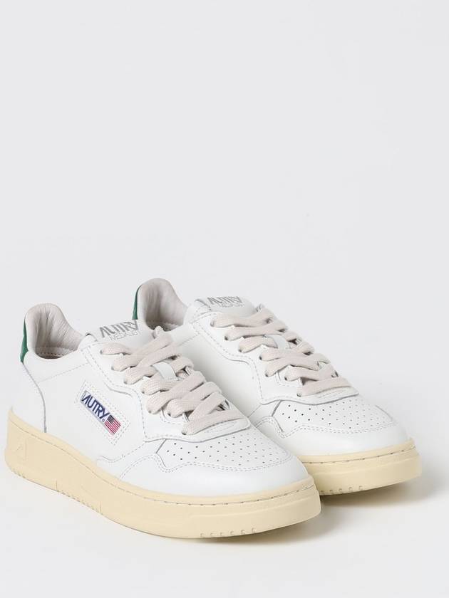 Medalist Green Tab Leather Low Top Sneakers White - AUTRY - BALAAN 3