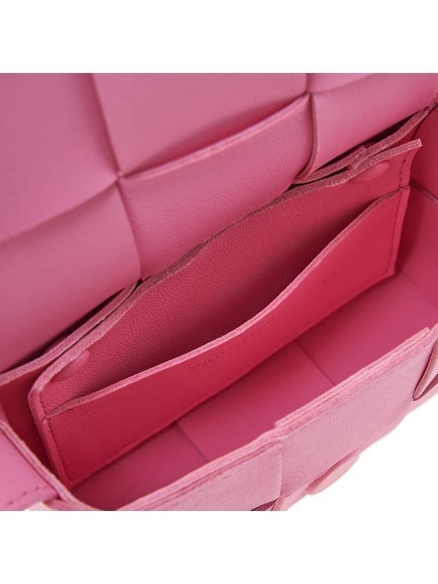 Intrecciato Cassette Small Cross Bag Pink - BOTTEGA VENETA - BALAAN 10