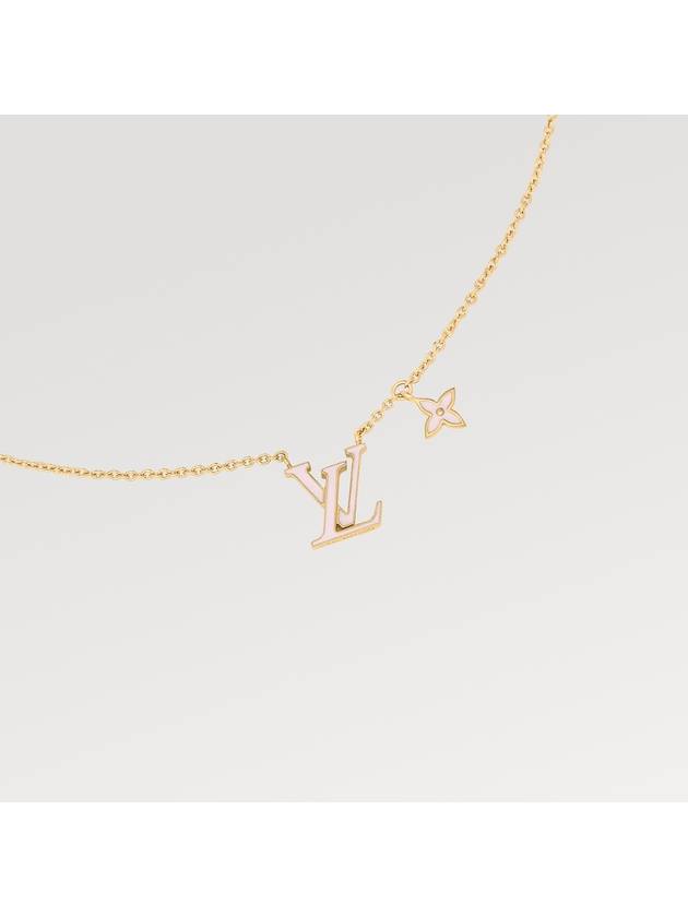 LV Iconic Enamel Necklace Gold - LOUIS VUITTON - BALAAN 4