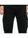 Stretch Sateen Ergonomic Lens Cargo Straight Pants Black - CP COMPANY - BALAAN 6