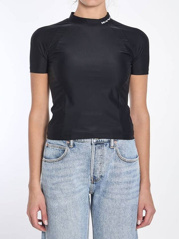 Rash guard t-shirt with logo - ALEXANDER WANG - BALAAN 1