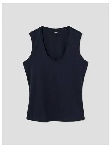 Women s Apex Cotton Tiny Sop Tank Top Sleeveless T Shirt Nocturne Navy Domestic Product GM0024031852759 - THEORY - BALAAN 1