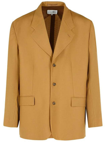 Mm6 Maison Margiela Beige Wool Blazer - MAISON MARGIELA - BALAAN 1