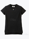 Embroided ORB Peru Short Sleeve T-Shirt Black - VIVIENNE WESTWOOD - BALAAN 2