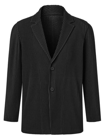 Men s Tailored Pleated Jacket Black - MONPLISSE - BALAAN 1