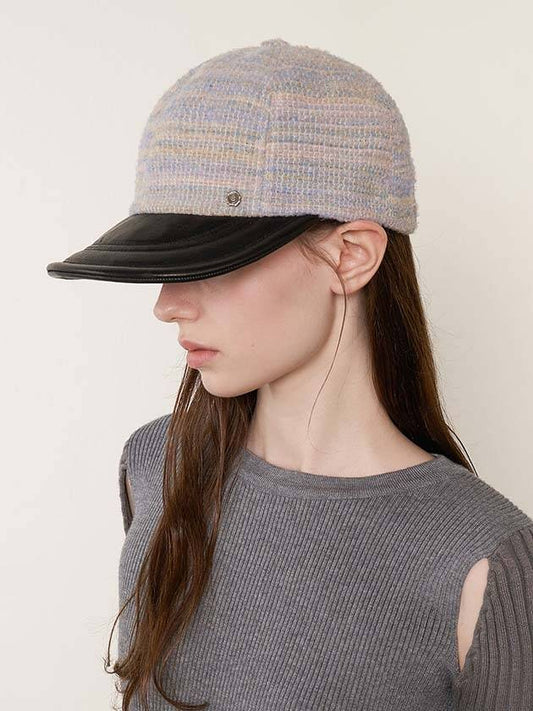 Lamb Skin Wire Cap Italian Wool - BROWN HAT - BALAAN 2