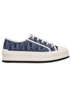 Walk'n'Dior Platform Cotton Low Top Sneaker Blue - DIOR - BALAAN 4