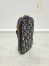 Used luxury goods Lewis It Navy Oblique Montaine 30 Phone Holder Chain Bag - DIOR - BALAAN 3