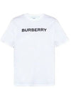 Logo Print Cotton Short Sleeve T-Shirt White - BURBERRY - BALAAN 2