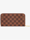 Zippy Damier Ebene Canvas Long Wallet Rose Ballerine Brown - LOUIS VUITTON - BALAAN 3