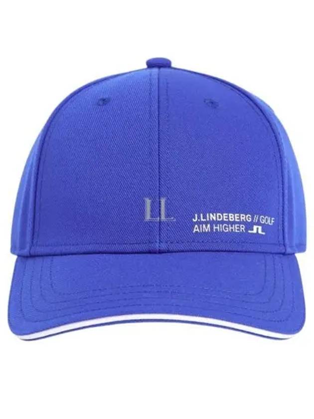 Sunny Logo Print Polyester Twill Ball Cap Blue - J.LINDEBERG - BALAAN 2