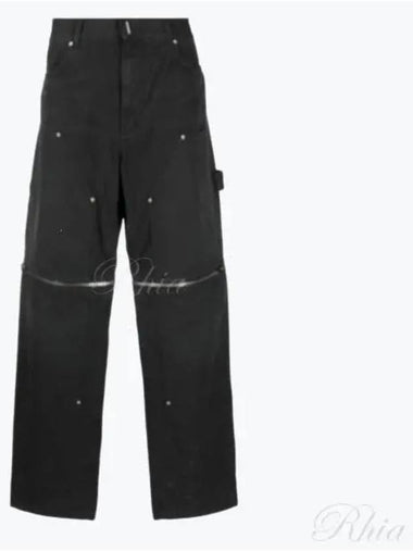 Zipper detail wide cargo pants BM51BJ5Y8B001 - GIVENCHY - BALAAN 1