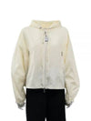 Vernois Logo Hooded Jacket White - MONCLER - BALAAN 2