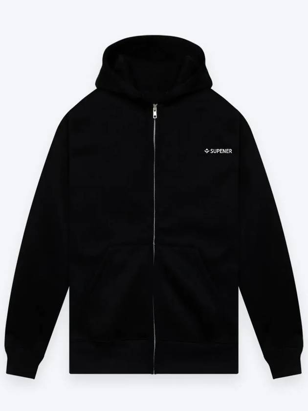 Tapichi brushed hood zip up black - SUPENER - BALAAN 3