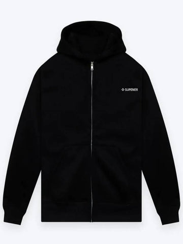 Tapichi brushed hood zip up black - SUPENER - BALAAN 1