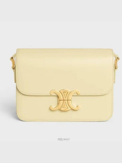 Teen Triomphe Shiny Calfskin Cross Bag Sunlight - CELINE - BALAAN 2