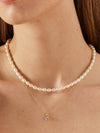 Freshwater Pearl Cubic Layered Necklace White - SOSOO - BALAAN 2