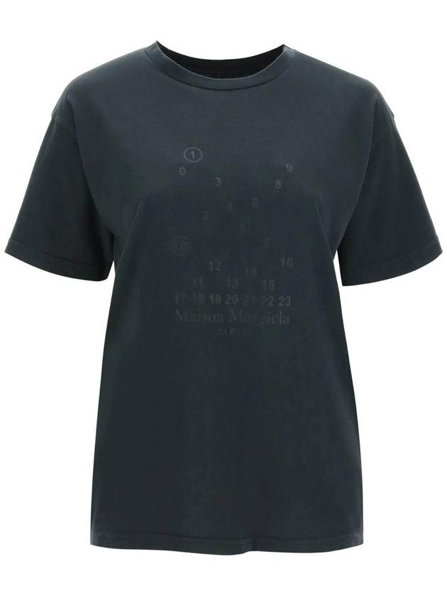 Numeric Logo Short Sleeve T-Shirt Black - MAISON MARGIELA - BALAAN 1