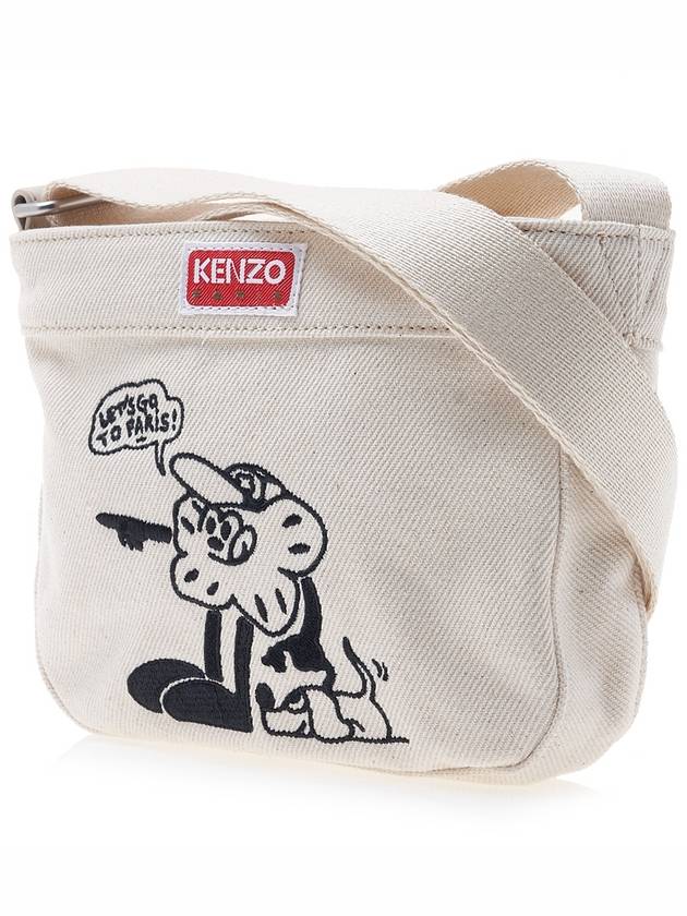 Small Boke Boy Cotton Cross Bag Ecru - KENZO - BALAAN 3