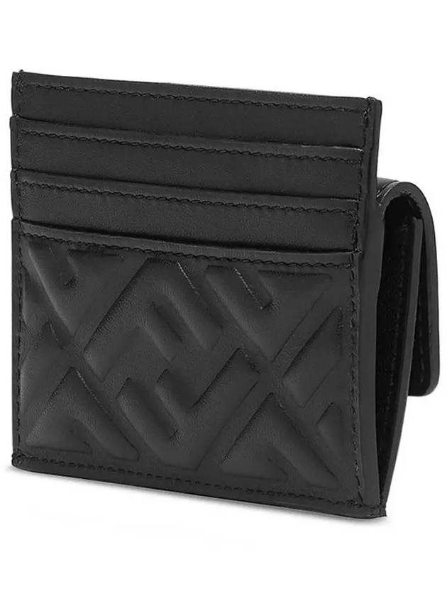 FF Baguette Flap Card Wallet Black - FENDI - BALAAN 4