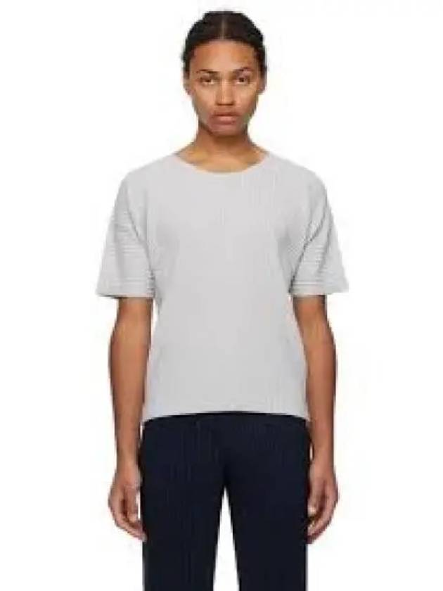 Pleated Short Sleeve T-Shirt White - ISSEY MIYAKE - BALAAN 2