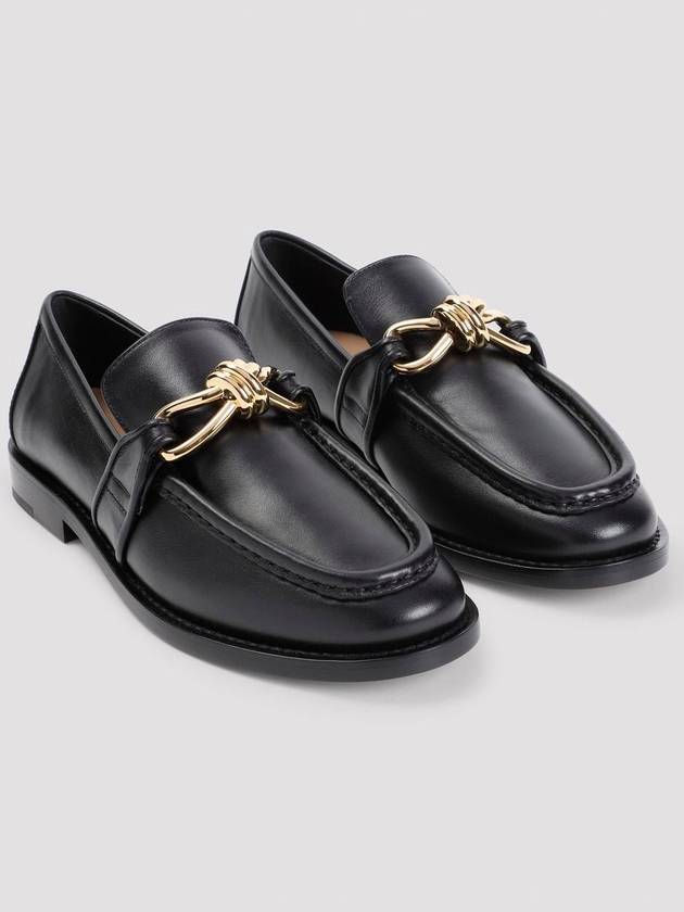 Astaire Leather Loafers Black - BOTTEGA VENETA - BALAAN 4