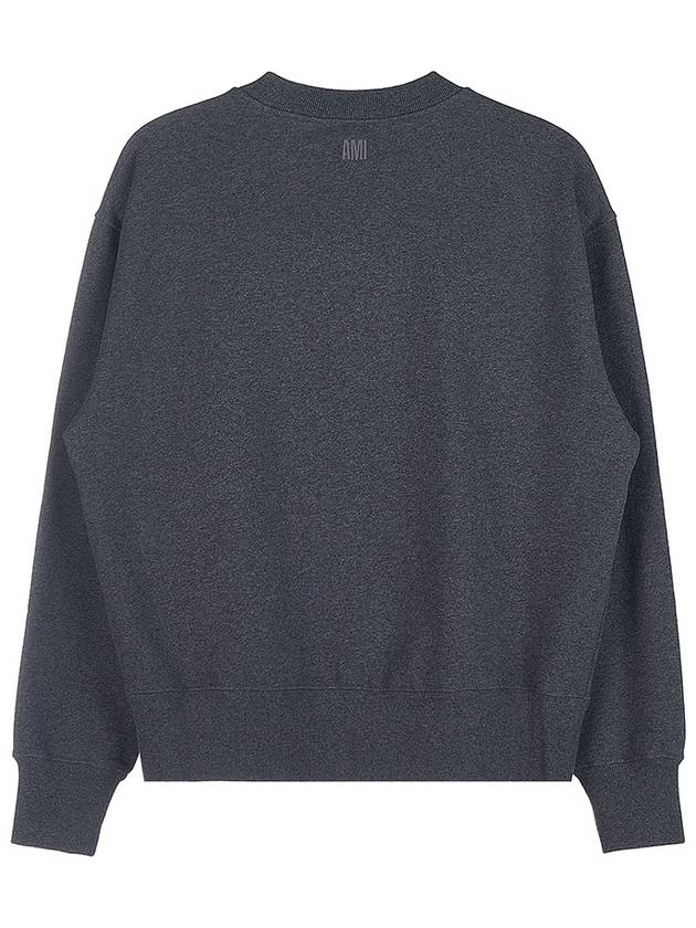 Heart Logo Patch Sweatshirt Grey - AMI - BALAAN 3