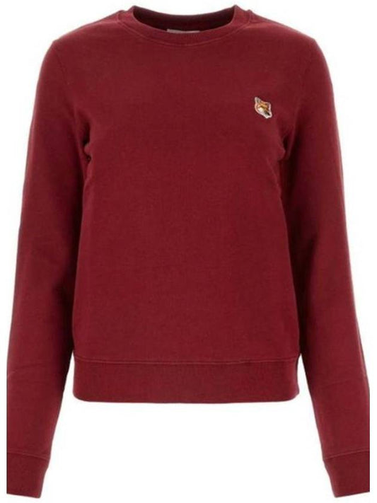 Fox Head Patch Regular Sweatshirt Red - MAISON KITSUNE - BALAAN 2