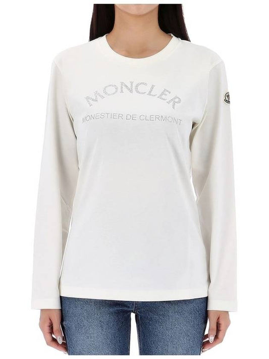 Moncler logo patch t shirt 8D00003 829HP 034 - MONCLER - BALAAN 1