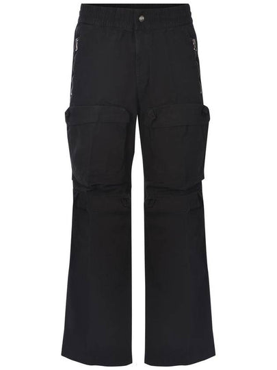 P Danzel Twill Cargo Straight Pants Black - DIESEL - BALAAN 2