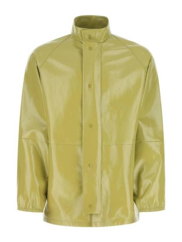 Pistachio Nappa Leather Jacket Green - PRADA - BALAAN 1