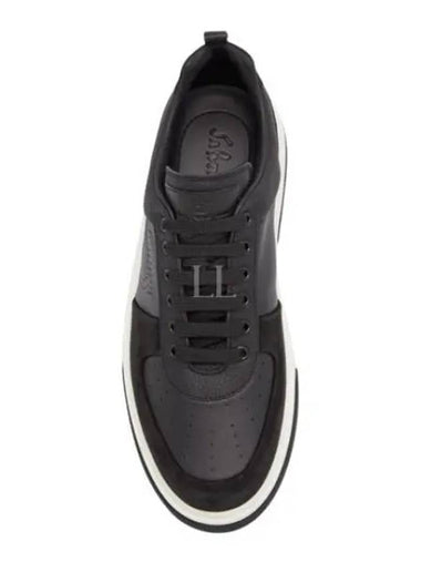 Men s Sneakers CASSINA LOW NERO 0760590 - SALVATORE FERRAGAMO - BALAAN 1