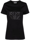 Taverna Short Sleeve T-Shirt Black - MAX MARA - BALAAN 1