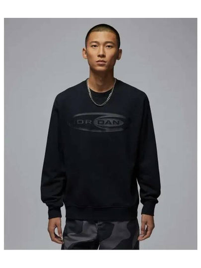 Jordan Essentials Crew Neck Sweatshirt Black - NIKE - BALAAN 2