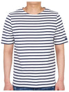 Levant Modern Striped Short Sleeve T-Shirt Marine - SAINT JAMES - BALAAN 3