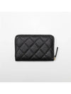 Stone CC Logo Zipper Wallet Caviar Black AP3606 B14343 94305 - CHANEL - BALAAN 6