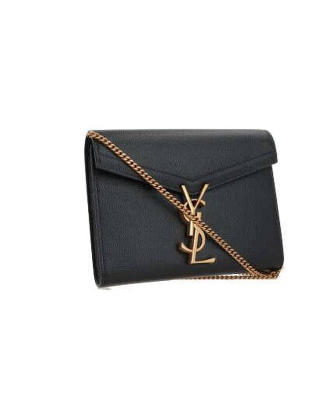 Cassandra Monogram Chain Shoulder Bag Black - SAINT LAURENT - BALAAN 5