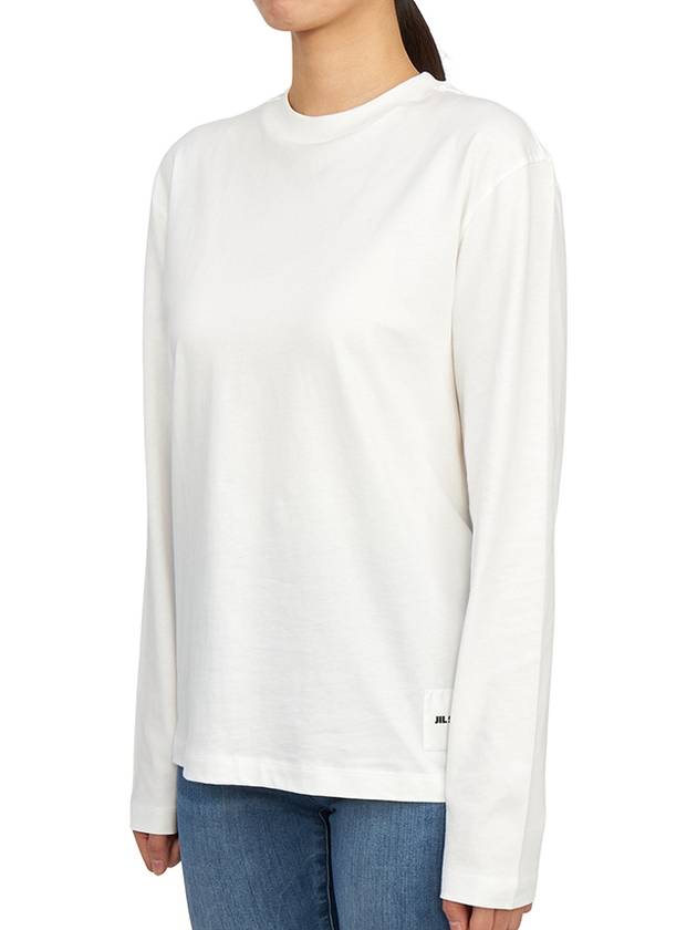 Women's Organic Cotton Long Sleeve T Shirt 3 Pack White - JIL SANDER - BALAAN 3