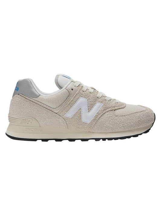 574 Leather Low Top Sneakers Gray - NEW BALANCE - BALAAN 1