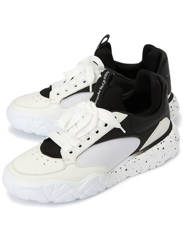 Court Tech Low Top Sneakers White Black - ALEXANDER MCQUEEN - BALAAN 2