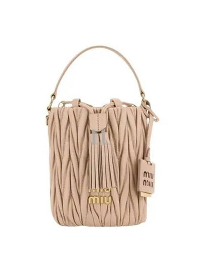 Materasse Nappa Leather Bucket Bag Nude Pink - MIU MIU - BALAAN 2