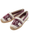 Logo Cotton Espadrille Dark Red - TORY BURCH - BALAAN 2