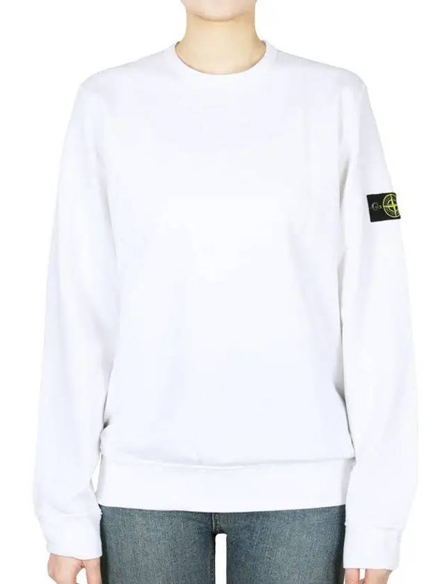 Stone Kids Waffen Patch Crew Neck Sweatshirt White K1S16 6100011S0040 V0001 14A Adults can wear - STONE ISLAND - BALAAN 2