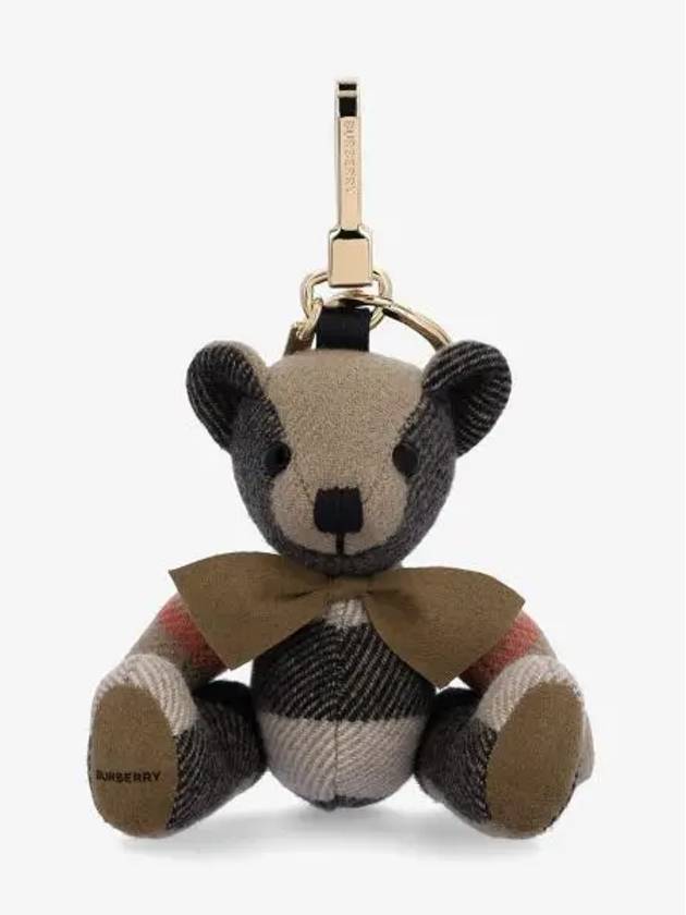 Checked Bear Keychain Beige - BURBERRY - BALAAN 2